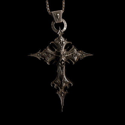 Alt Skeleton Cross Pendant & Necklace